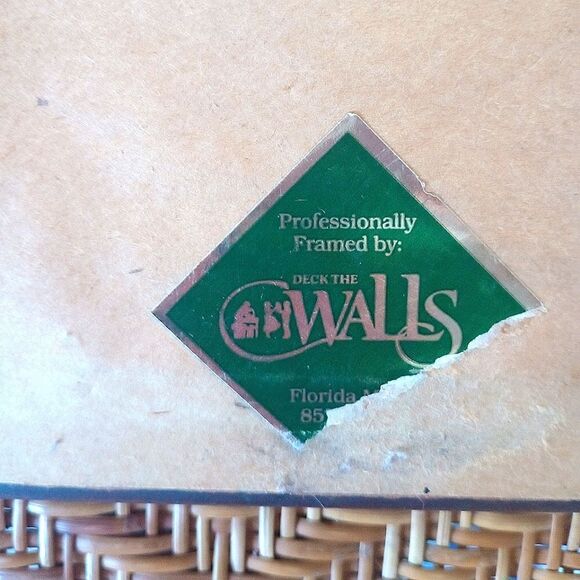 Equestrian Needlepoint 1980s Framed Artwork Vintage 16.5" X 16.5" - Picture 7 of 7